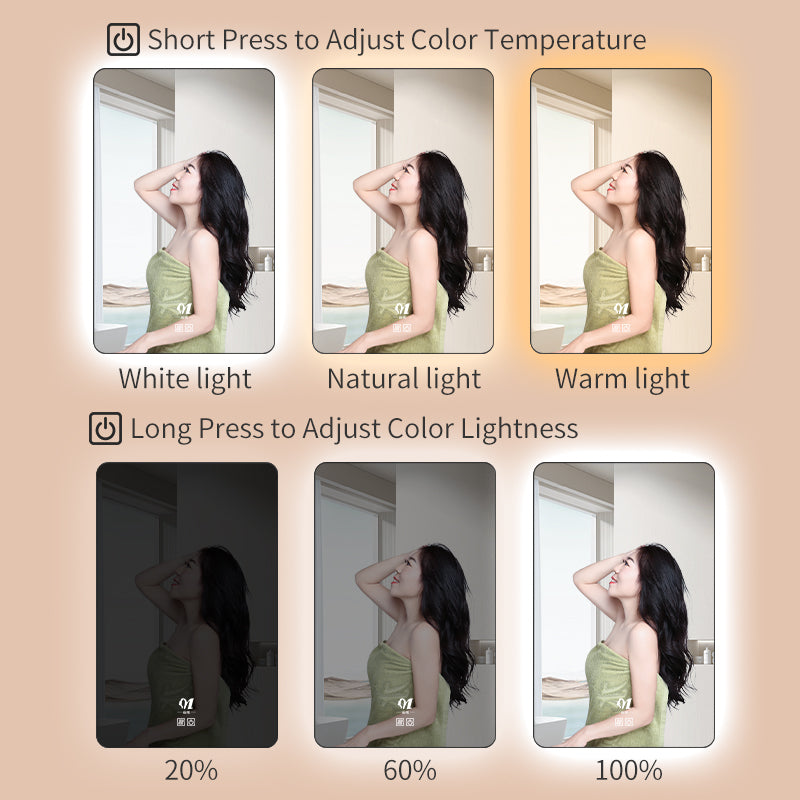 View larger image Add to Compare Share Espelho Espejo Inteligente Espejos Con Luz Led Smart Makeup Oversized Mirror Bathroom Vanity Mirror Bath Mirrors With Led Light