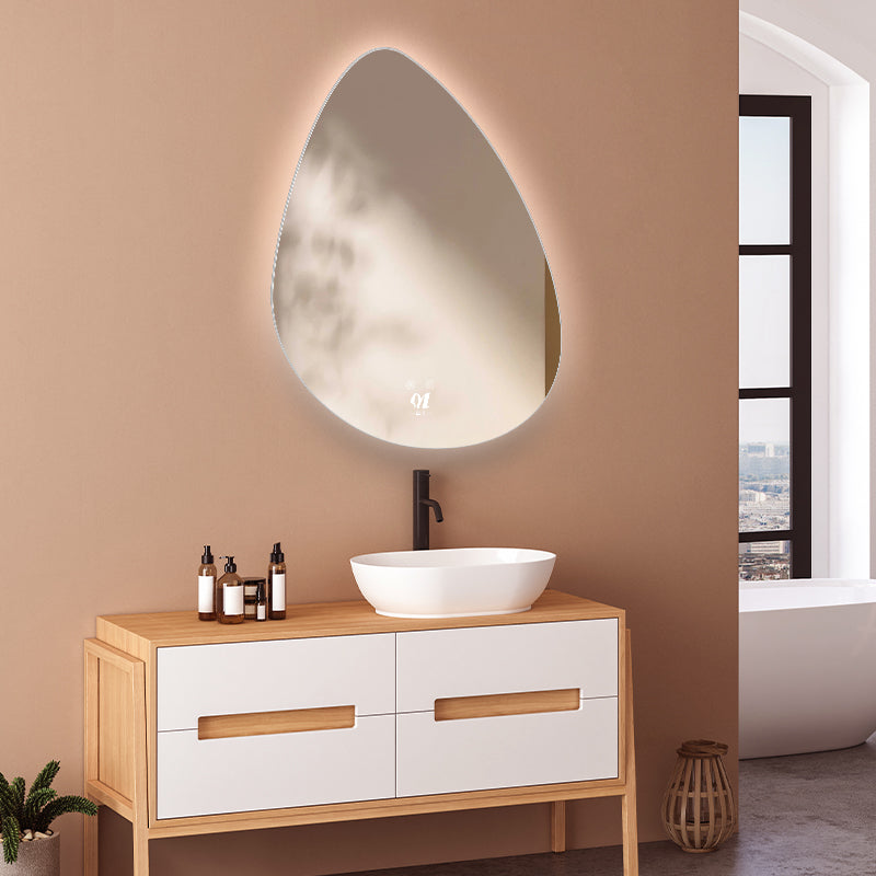 Hot Sale Espelho Espejo Inteligente Espejos Con Luz Led Gold Custom Round Mirror Bathroom Mirror Bath Mirrors With Led Light