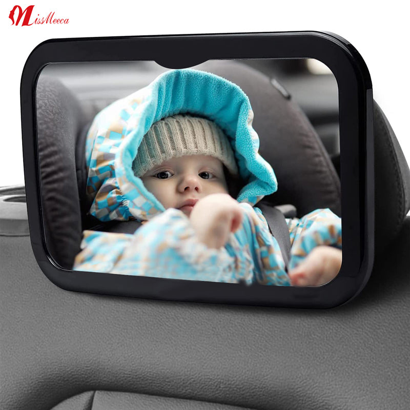 Car Seat Night Vision Universal Camera Adjustable Shades Rearview for Fixed Headrest Baby Saftey Mirror