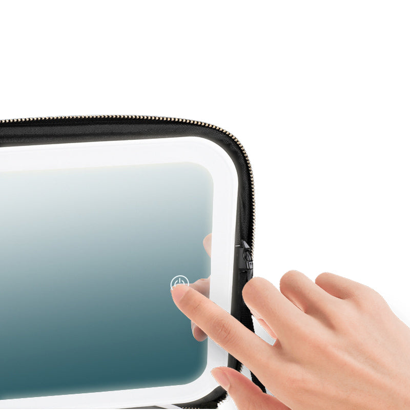 Comsmetic make up mirror with storage bag