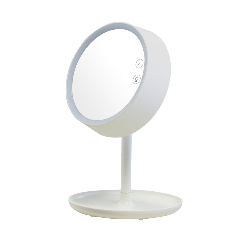 Plastic Desk Stand Portable Cosmetic Smart Touch Sensor Table Lamp Mirror Desktop Mirror