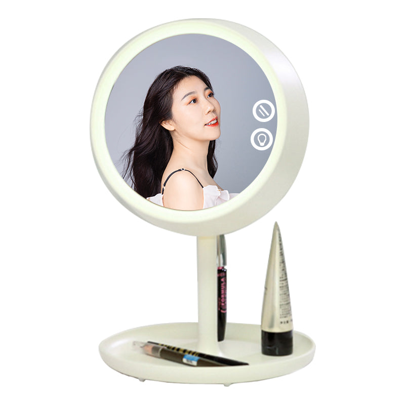 Plastic Desk Stand Portable Cosmetic Smart Touch Sensor Table Lamp Mirror Desktop Mirror