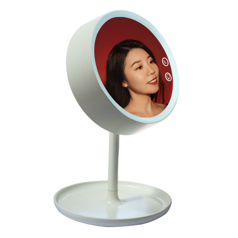 Plastic Desk Stand Portable Cosmetic Smart Touch Sensor Table Lamp Mirror Desktop Mirror