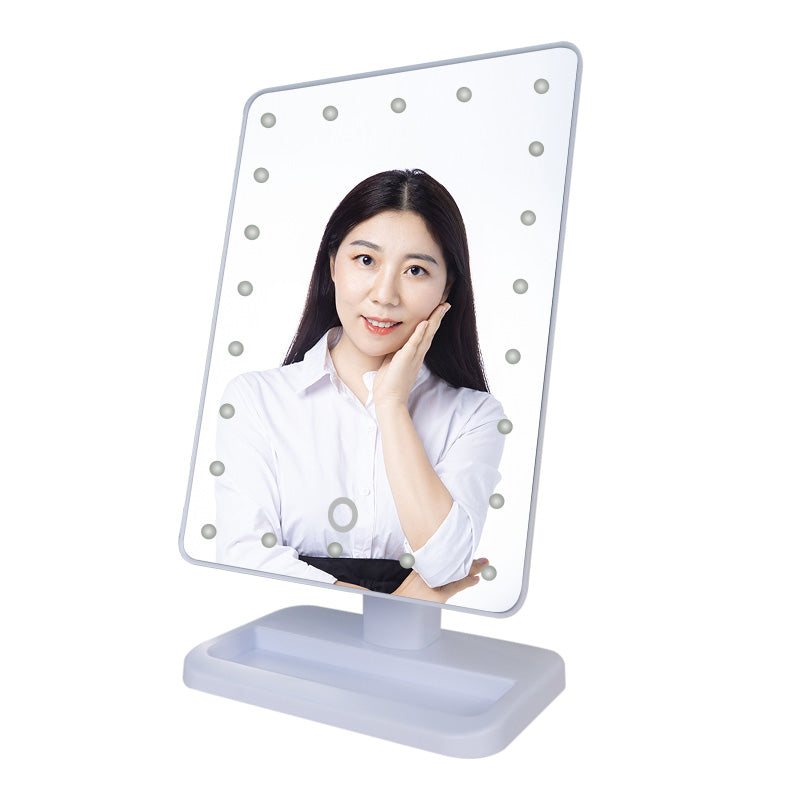 360 Degree Rotation Adjustable Mirror With 22pcs LED Light Cosmetic Mirror