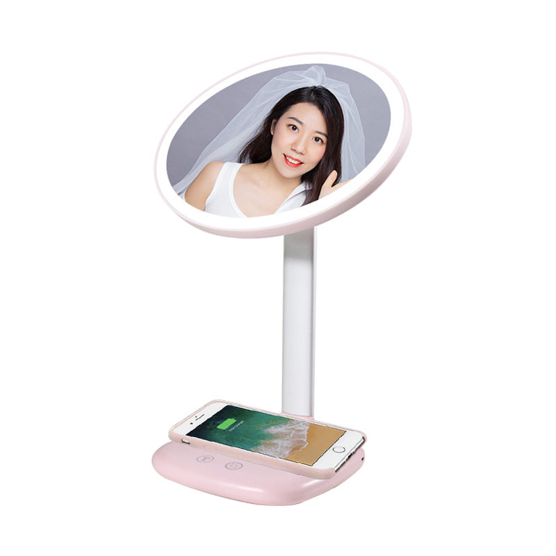 Wireless Charging 1500Mah 3 Color Lamp Makeup Led Vanity Smart Mirror