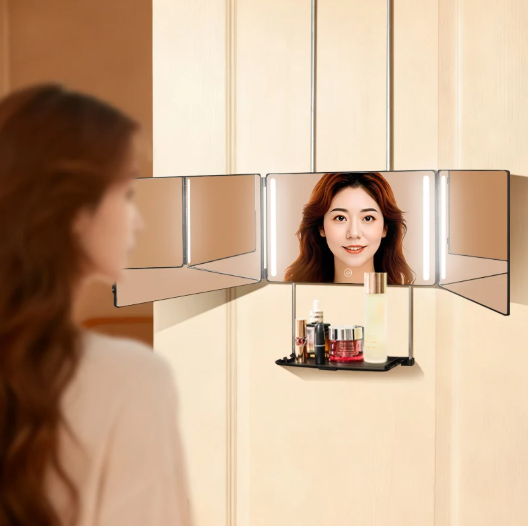 The Ultimate 3‑Way Folding Mirror: Perfect for Wig Lace Adjustment and Seeing the Back of Your Head Easily