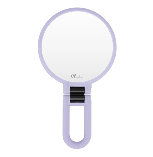 10X Magnifying Handheld Makeup Mirror Foldable – 2‑Sided 1X/10X Portable Vanity Mirror