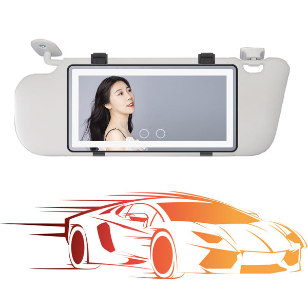 Car Vanity Mirror- Car LED Make Up Mirror Make You Make up In A Car Easily