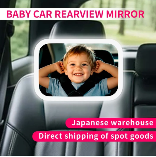 Baby Car Rearview Mirror with LED Light – Safe Clear View for Rear-Facing Child Seat Monitoring