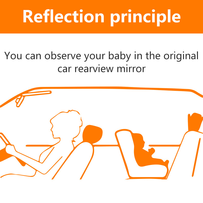 360 degree panoramic acrylic convex mirror with remote control mirror LED baby car mirror