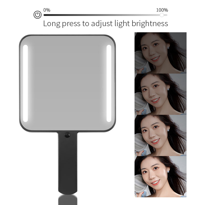 OEM/ODM 2024 New Arrival Handheld Makeup Mirror with Built-in Light