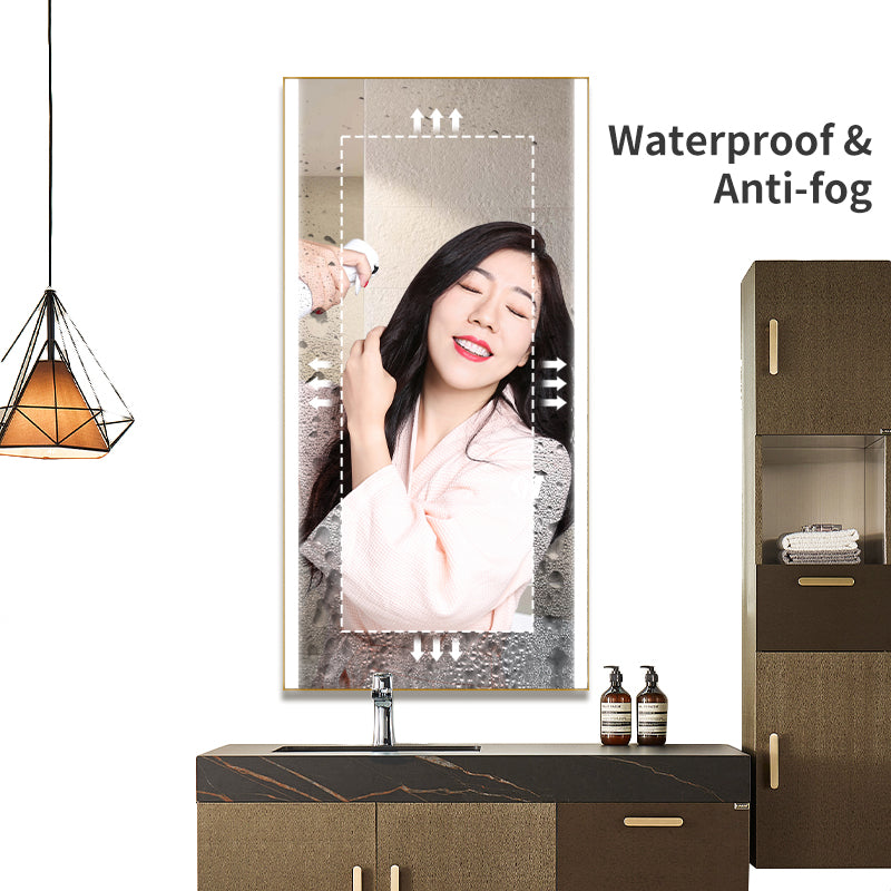 Bathroom Mirrors With Waterproof Ip65 Touch Sensor Mirrors Cosmetic Makeup Android Smart Mirror