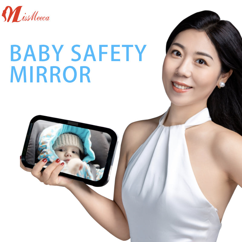 Missmeeca Espejo Coche Bebe Rearview Mirror Car Seat Detachable afety Rearview Mirror Stroller Baby Car Seat Mirror