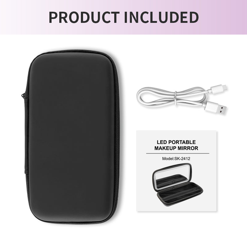 2024 Hot New Minimalist Portable Rectangular Bag Case Mirror