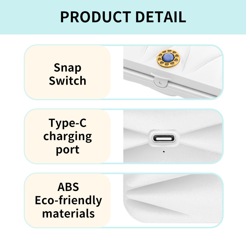 Luxury Rhombic Foldable Cosmetic Mirror LED Light Portable Compact Mirror 5X Magnification for Dressing