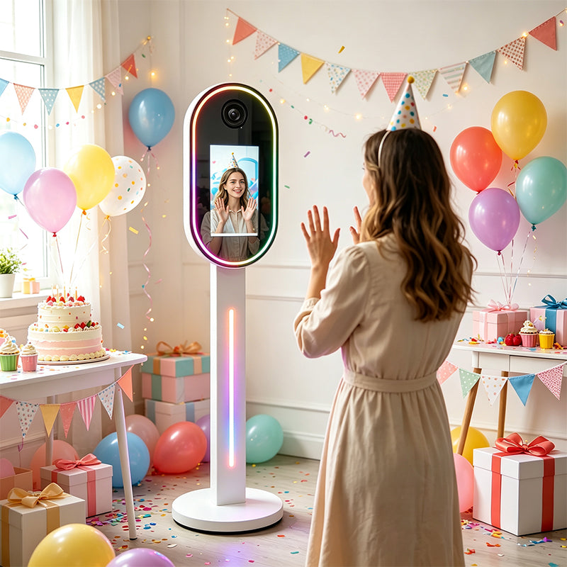 13.3" Magic Mirror Photo Booth WSK-13.3 DSLR Version | Touch Selfie Mirror Booth for Events | In Stock  Warehouse