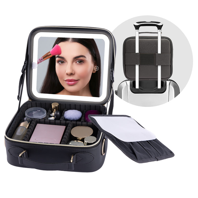 Comsmetic make up mirror with storage bag