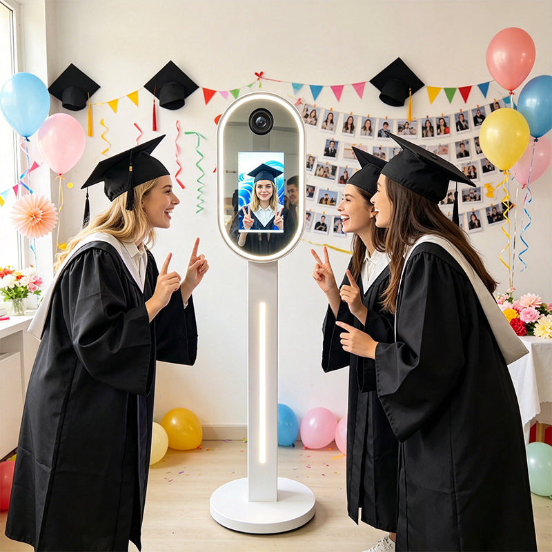 13.3" Magic Mirror Photo Booth WSK-13.3 DSLR Version | Touch Selfie Mirror Booth for Events | In Stock  Warehouse
