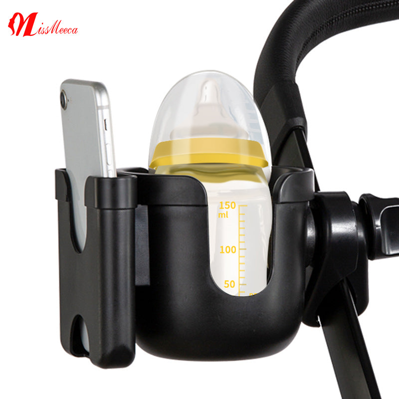 New Design Cup Holder for Baby Stroller Universal Bottle Drink Holder Pram Wheelchair Cup Holder with Phone Slot