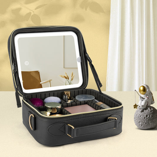 Comsmetic make up mirror with storage bag