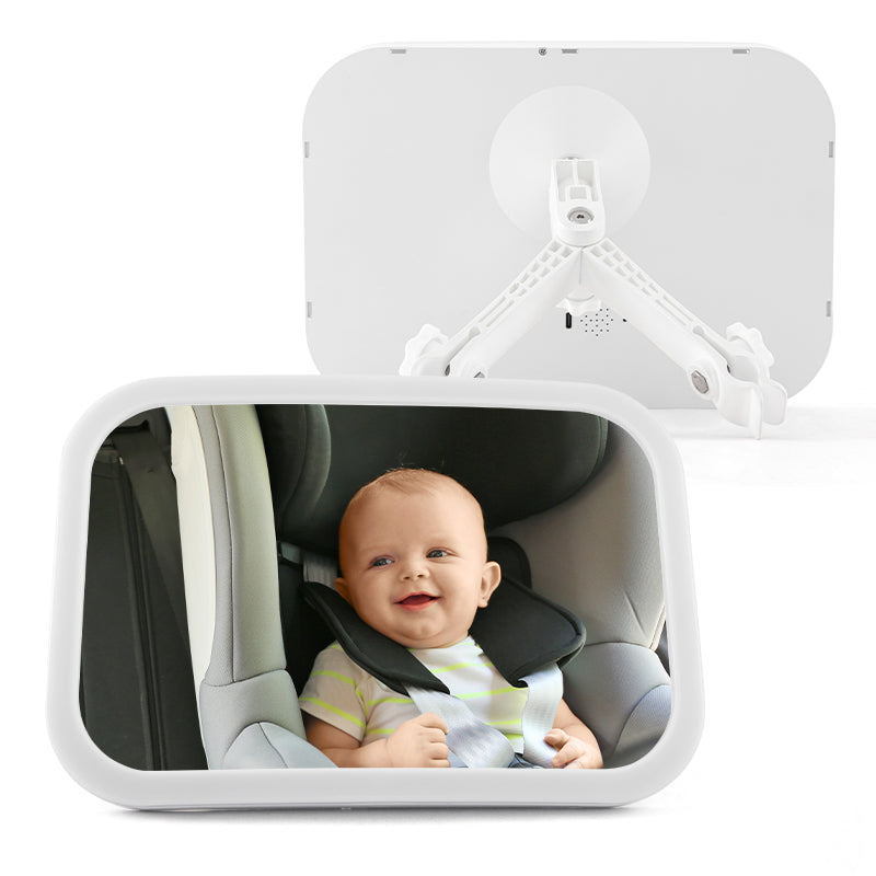 Stock Available Children Rear View Led Mirror Back Seat Baby Car Mirror for Rear-Facing Car Seat