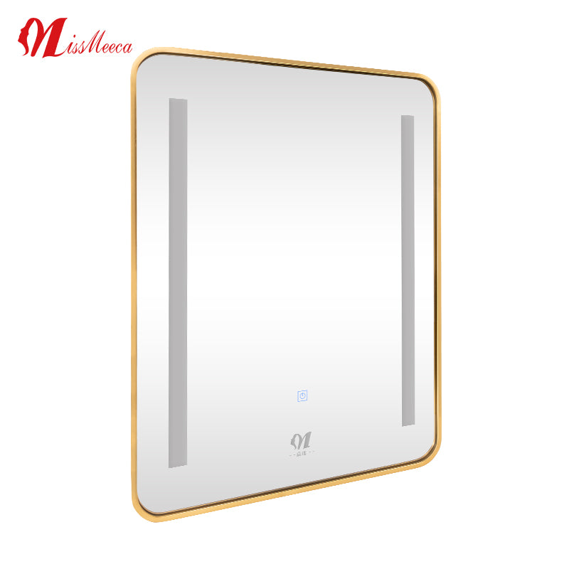 Modern Square Mirror Anti-fog Bathroom Mirror with Led Light
