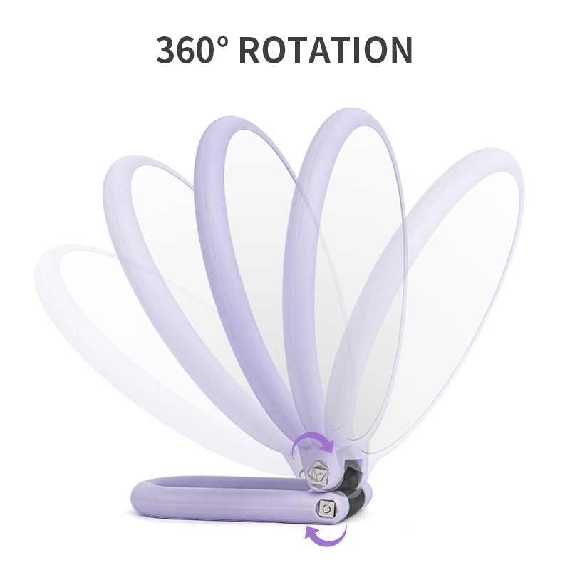 360 Degree Rotating Handle Mirror Function Diagram