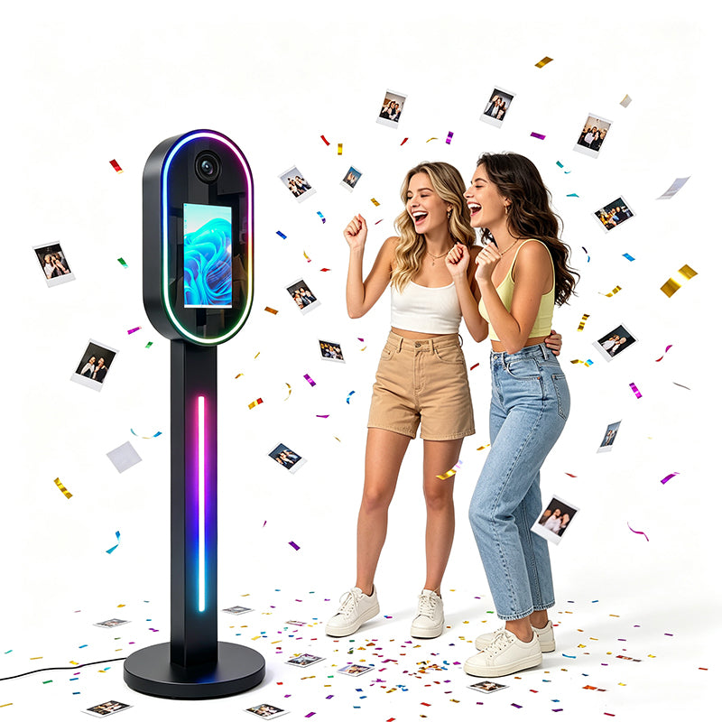 13.3" Magic Mirror Photo Booth WSK-13.3 DSLR Version | Touch Selfie Mirror Booth for Events | In Stock  Warehouse