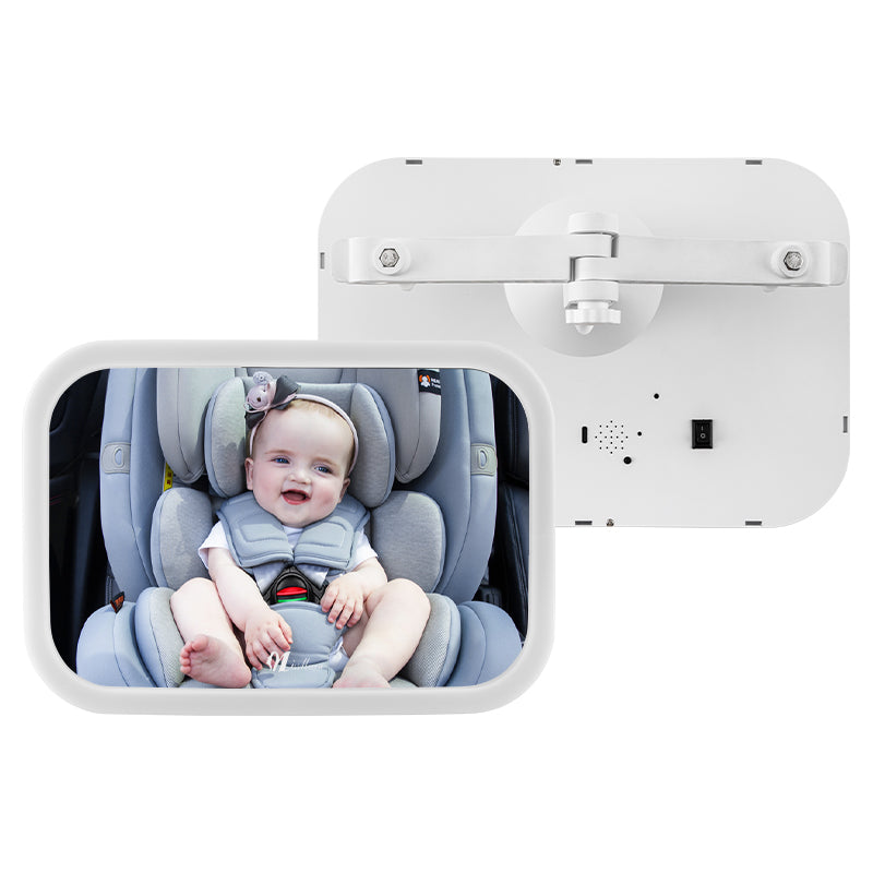 360 degree panoramic acrylic convex mirror with remote control mirror LED baby car mirror