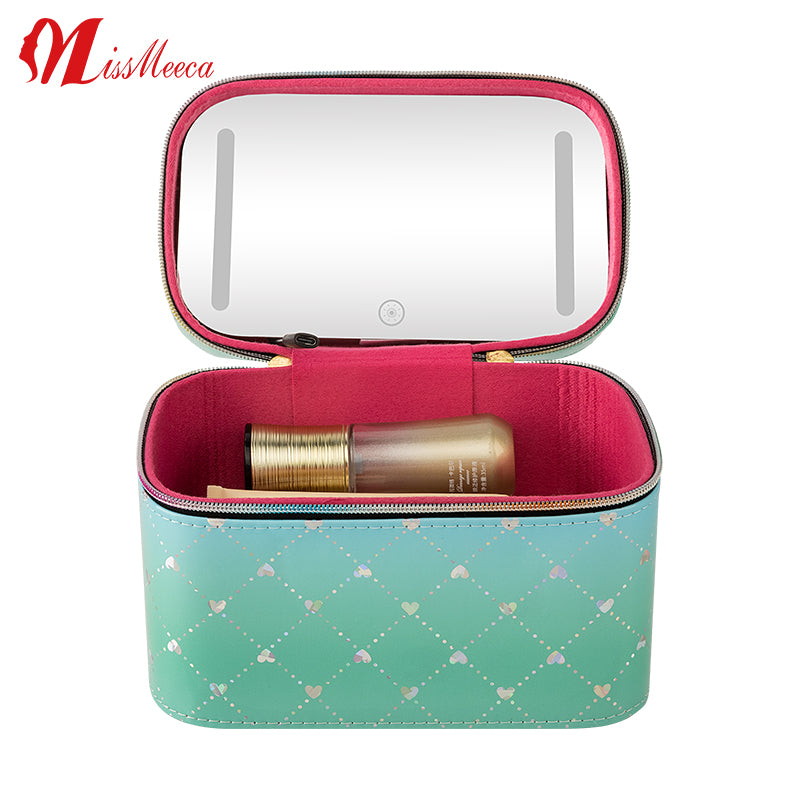 Designer Pocket Espejo Decorativo Espejo Con Luz Led Cosmetic Case