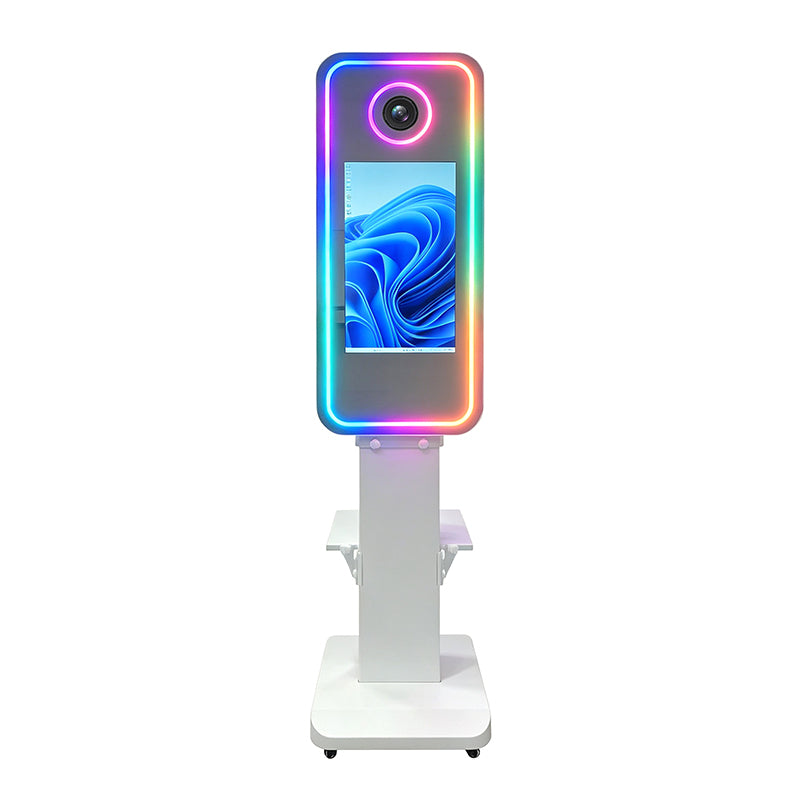 40 Inch Magic Mirror Photo Booth | Floor Standing Touchscreen Mirror Photo Booth for Wedding, Party & Event Rental Business