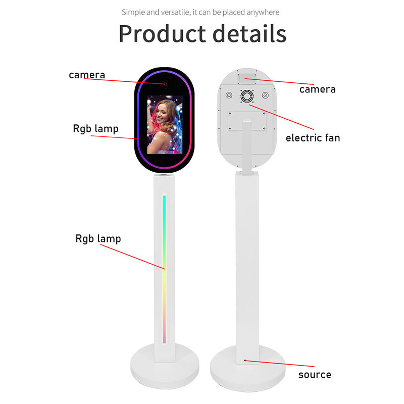 13.3" Magic Mirror Photo Booth WSK-13.3 DSLR Version | Touch Selfie Mirror Booth for Events | In Stock  Warehouse