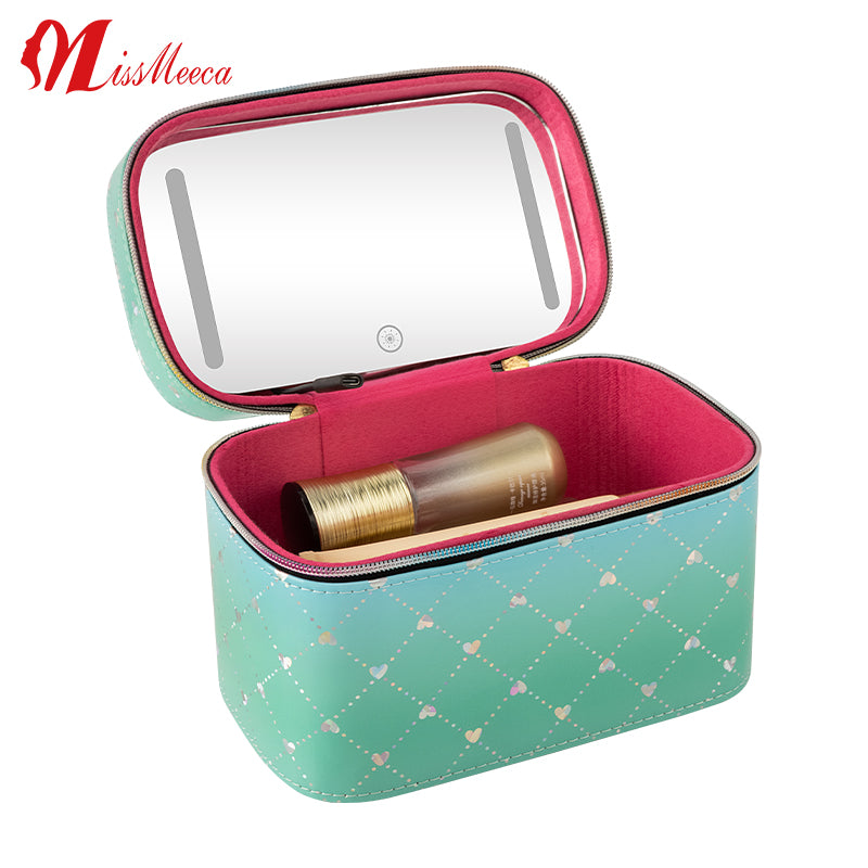 Designer Pocket Espejo Decorativo Espejo Con Luz Led Cosmetic Case