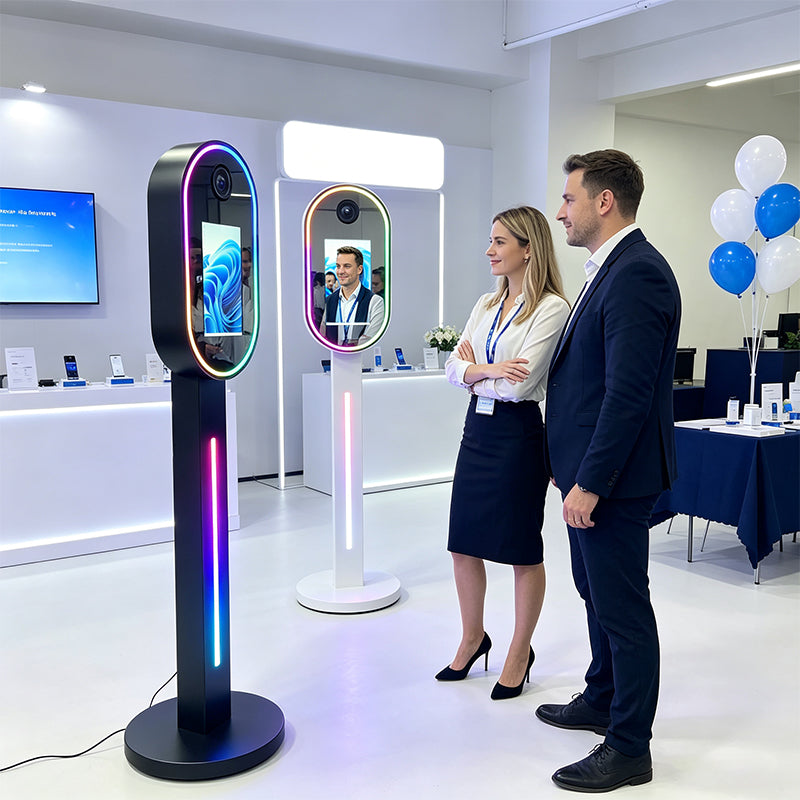 13.3" Magic Mirror Photo Booth WSK-13.3 DSLR Version | Touch Selfie Mirror Booth for Events | In Stock  Warehouse