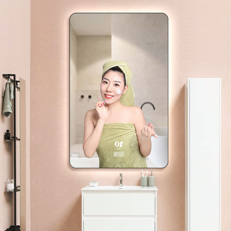 View larger image Add to Compare  Share Espelho Espejo Inteligente Espejos Con Luz Led Smart Makeup Oversized Mirror Bathroom Vanity Mirror Bath Mirrors With Led Light