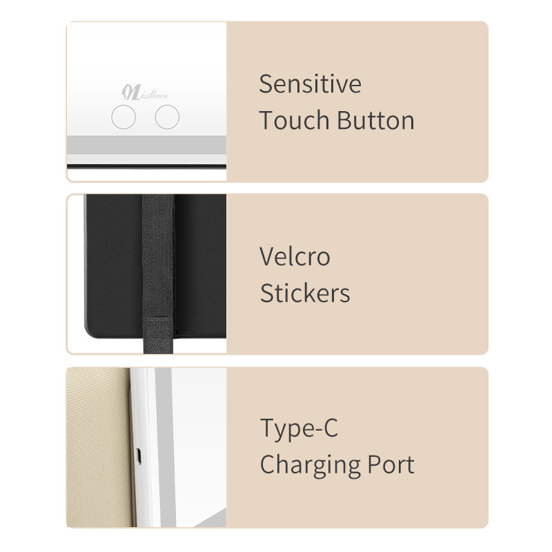 LED Car Makeup Mirror & Essential Visor Vanity Mirror for Safe Driving