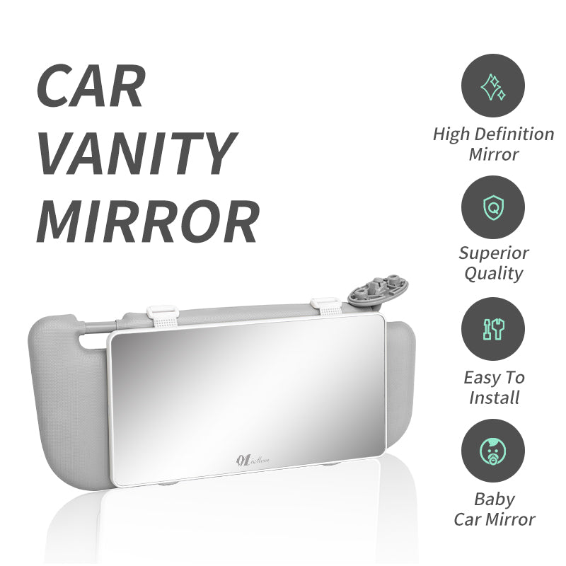 Amazon Best Seller: Car Sunshade Board Makeup Mirror with LED Tri-color Lighted Vanity Mirror