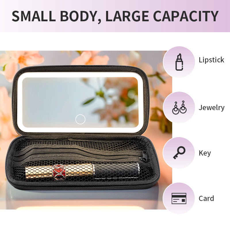 2024 Hot New Minimalist Portable Rectangular Bag Case Mirror