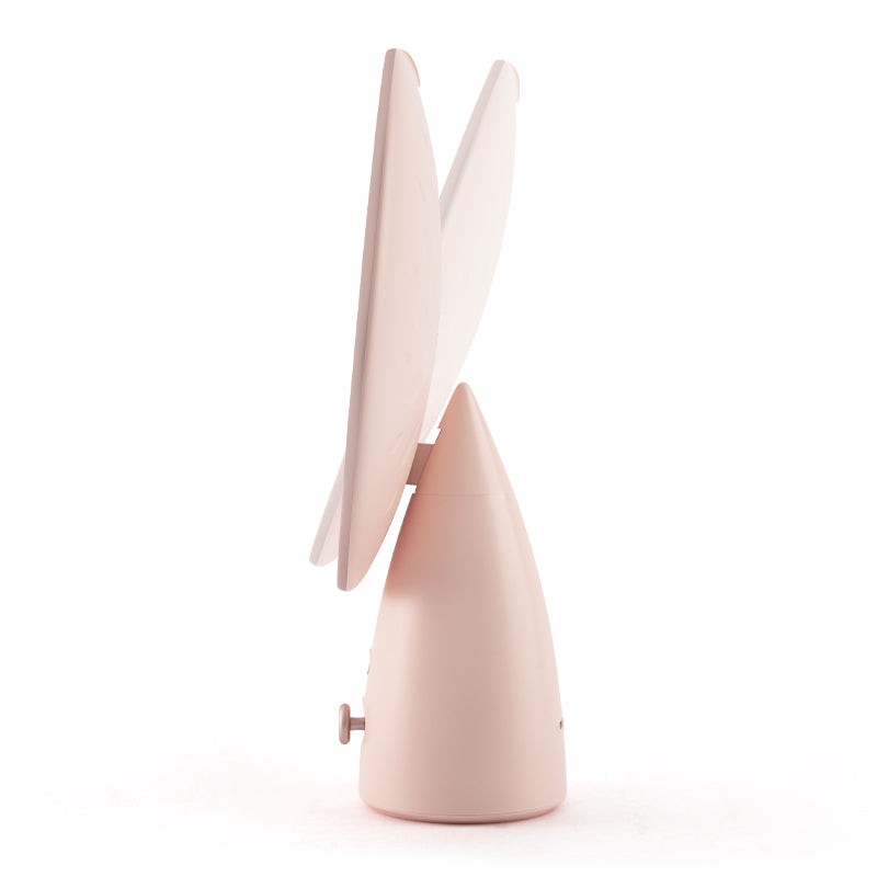 Adjustable Makeup Mirror Side View Showing Tilt Mechanism