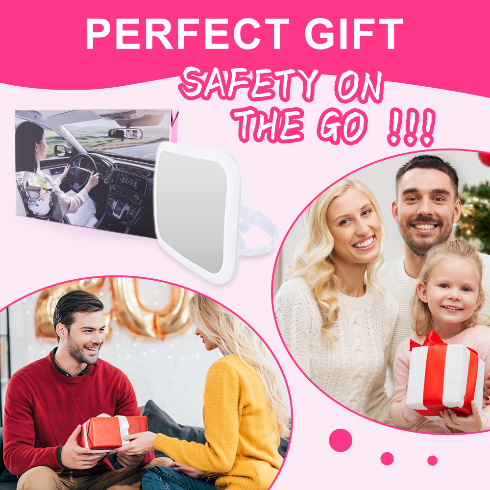 Baby Car Mirror As Perfect Gift For Travel Safety With Family Scenes