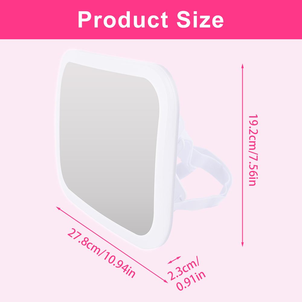 Baby Car Mirror Product Size Diagram With Dimensions In Centimeters And Inches