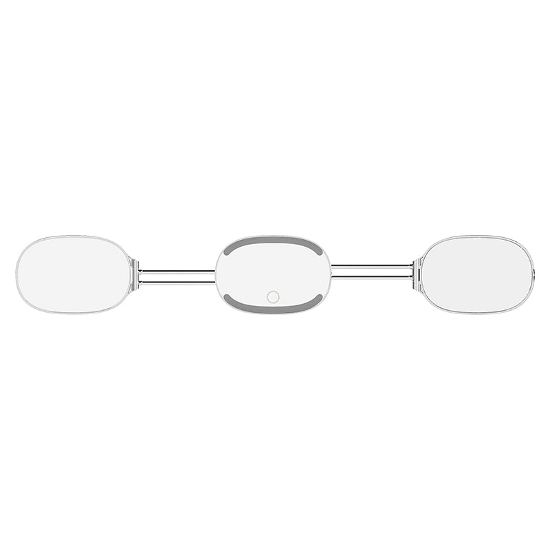 Extendable Rod Tri-Fold Mirror, Adjustable Multi-Angle Makeup Mirror