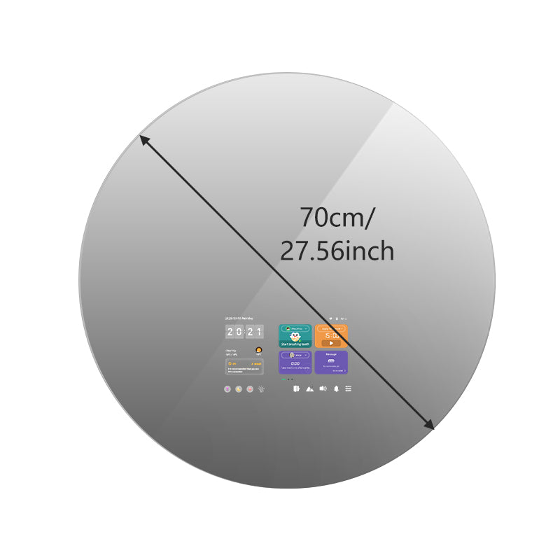 Smart mirror size - KY700 round mirror 27.56 inch diameter