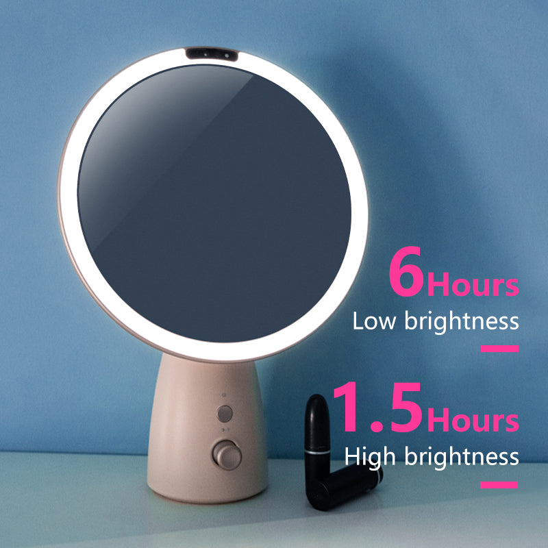 LED Makeup Mirror Battery Life at Low and High Brightness