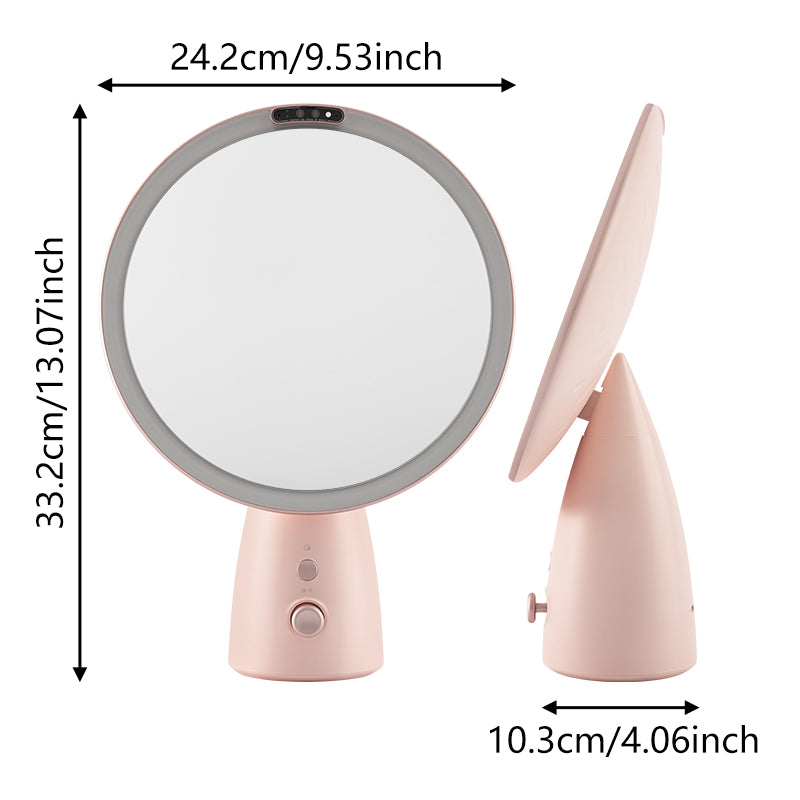 LED Makeup Mirror Dimensions: 9.53 x 13.07 x 4.06 Inches