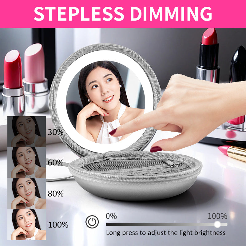 LED Makeup Mirror, Stepless Dimming 0-100% Brightness