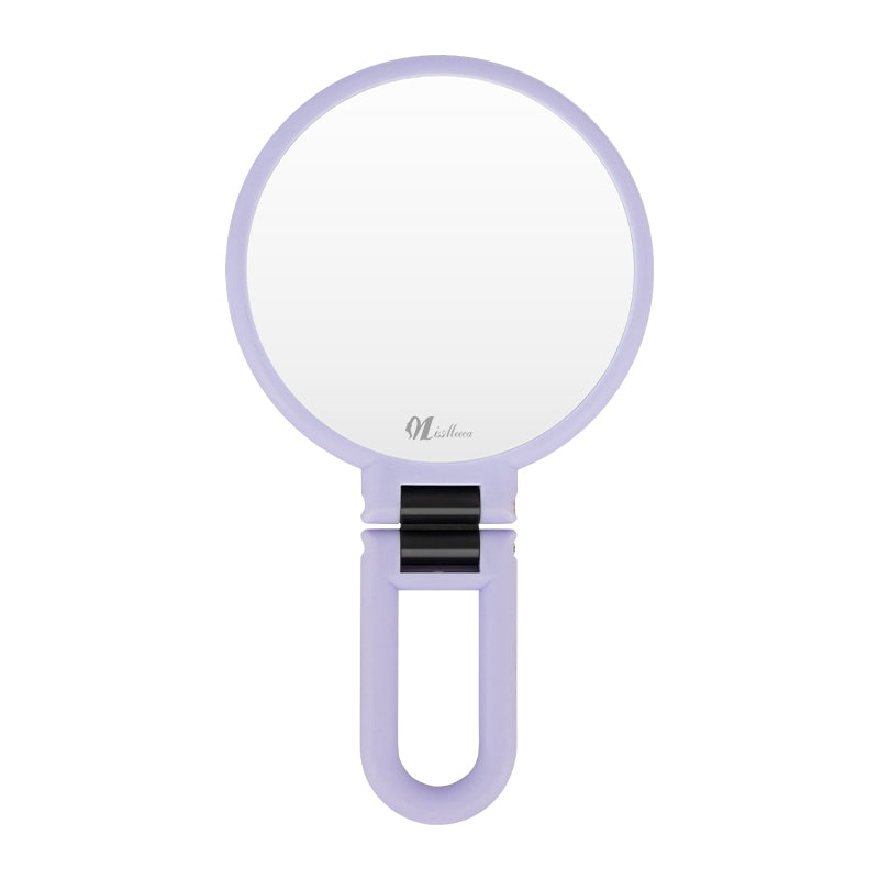 Missmeeca Brand Lavender Round Handle Mirror Front View