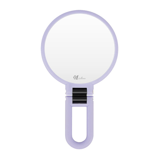 Missmeeca Brand Lavender Round Handle Mirror Front View