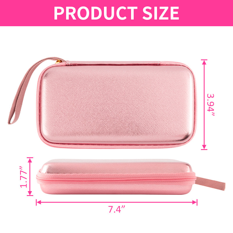 Portable Makeup Mirror Size Chart 7.4x3.94x1.77 Inches