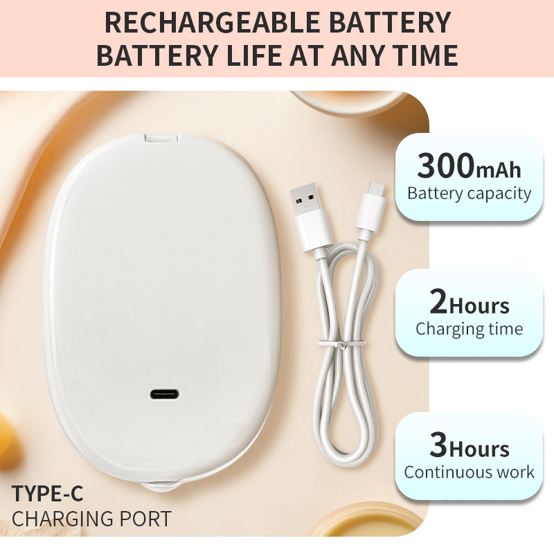 Folding Mirror Charging & Endurance Diagram, 300mAh Battery, 2 Hours Charging, 3 Hours Work Time